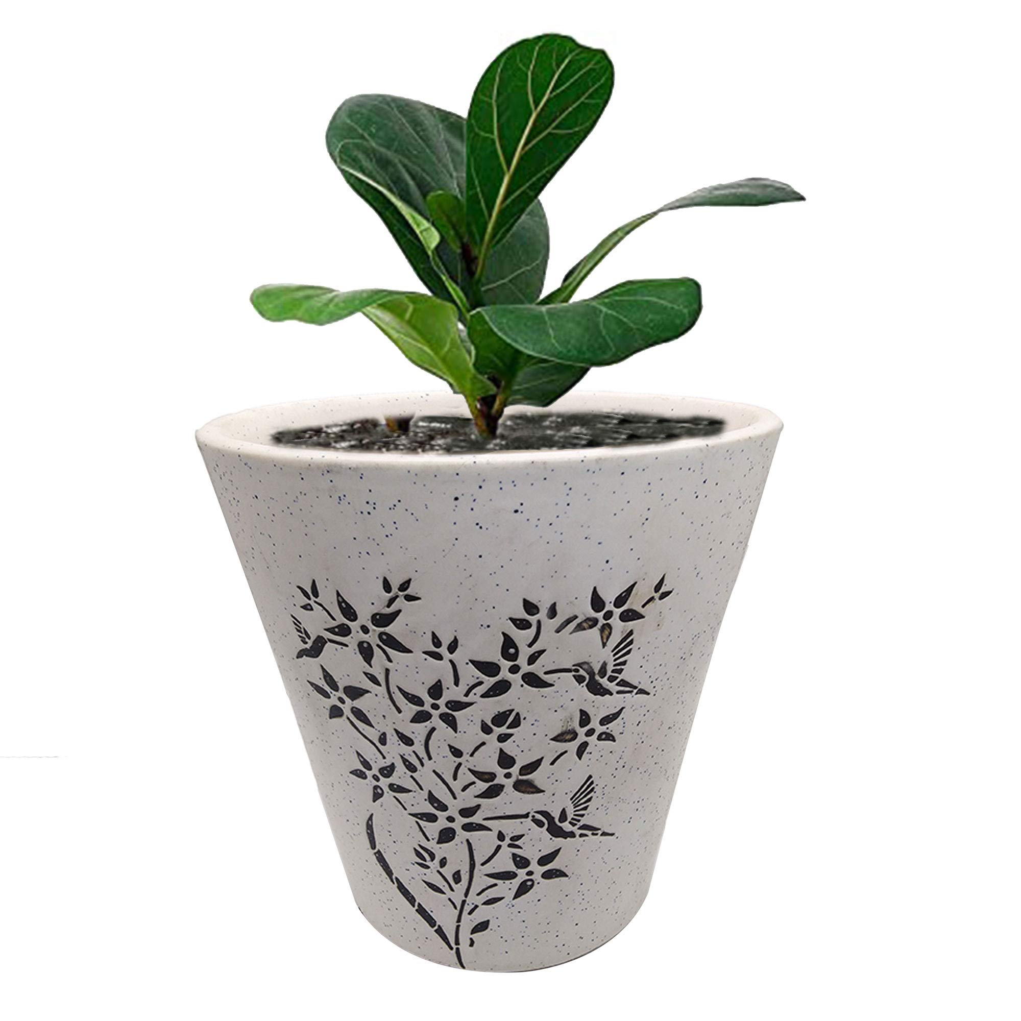 India Meets India Ceramic Flower Pot Designer Planter Vase Indoor Outdoor Planter Handicraft by Awarded Indian Artisan (B0862B2Z9W) Amazon Price History, Amazon Price Tracker
