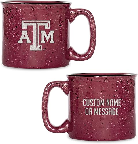 Miniatura 46 de Rico Industries NCAA Utah Utes - Taza de café personalizada de 12 onzas con logotipo grabado con láser profundo, taza de cerámica para acampar con