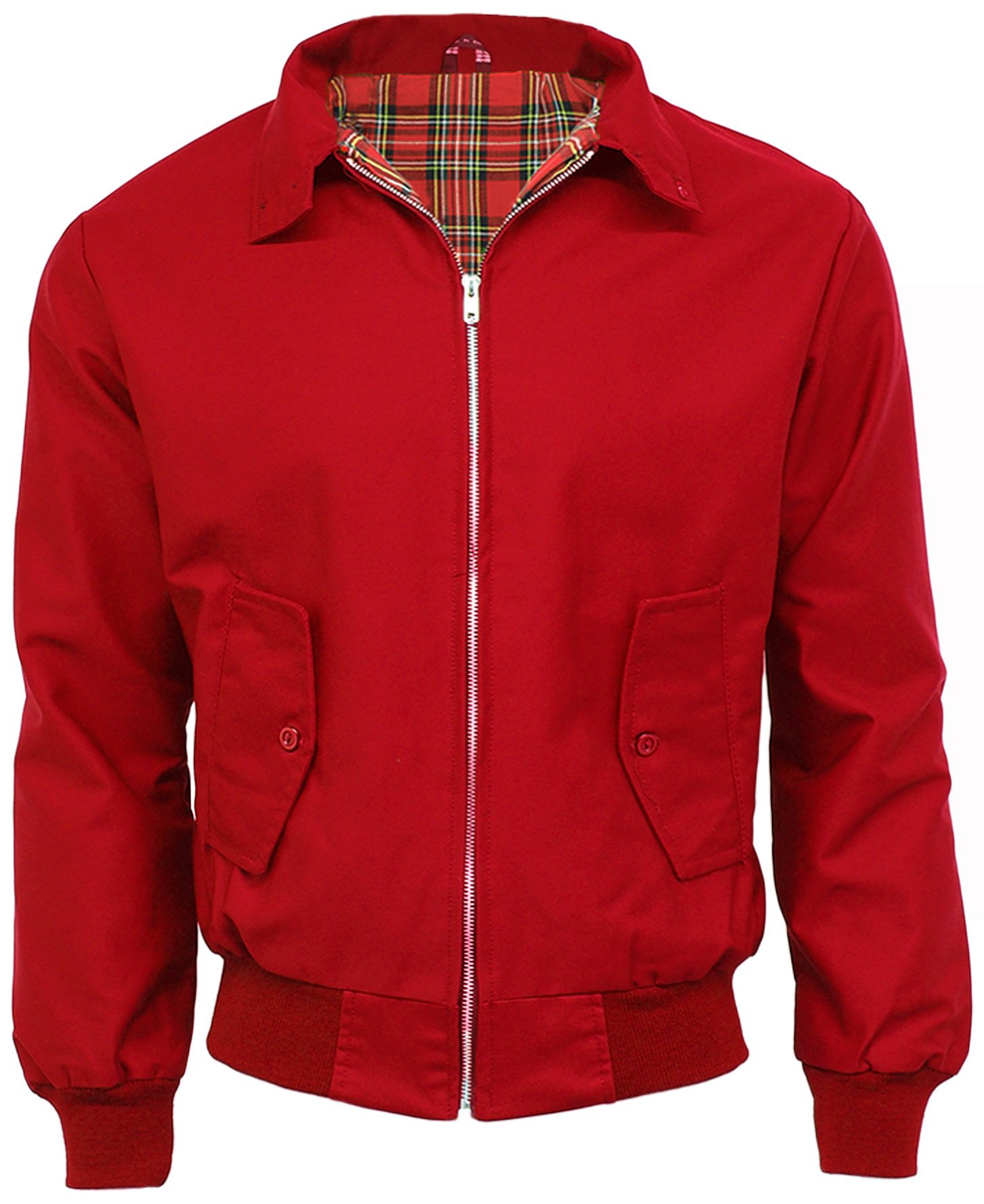 Coolandnew Red Classic Harrington Jackets - Made In The Uk - Xl