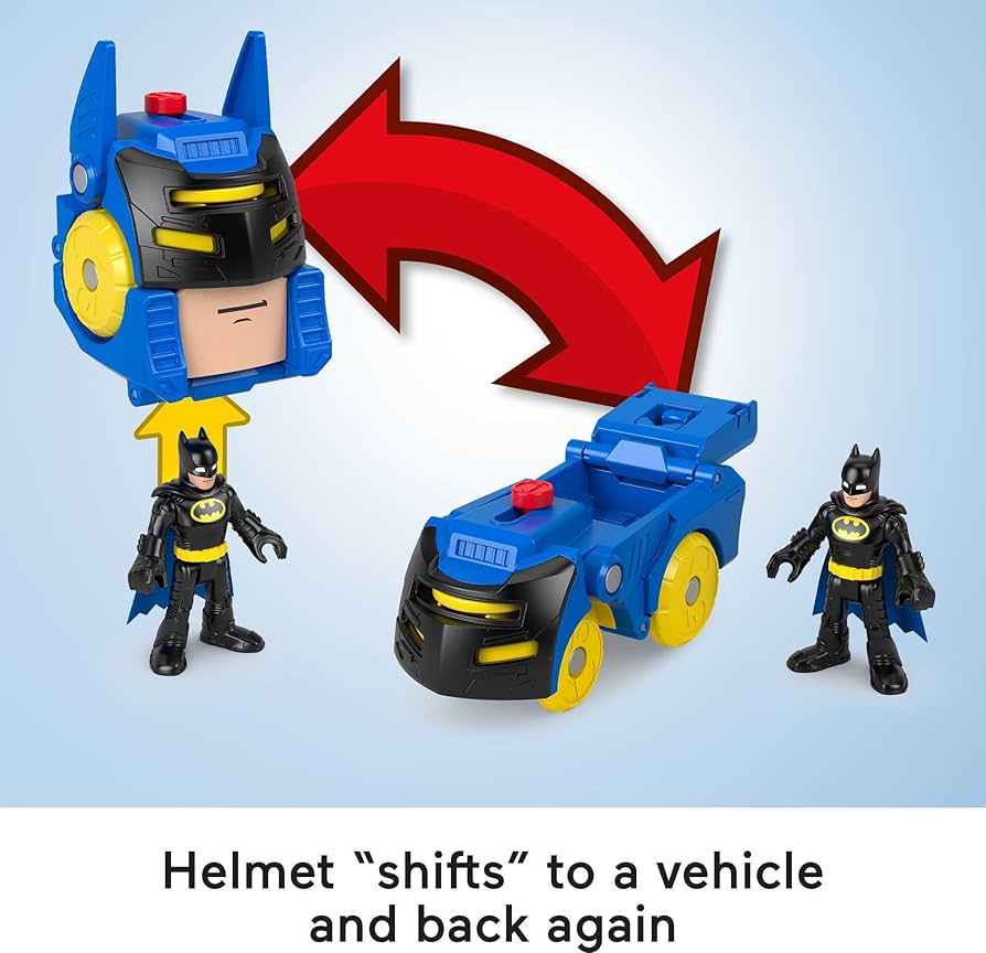 バットマン ヘッドノッカー フィギュアセット Amazon.com: Fisher-Price Imaginext DC Super Friends Batman