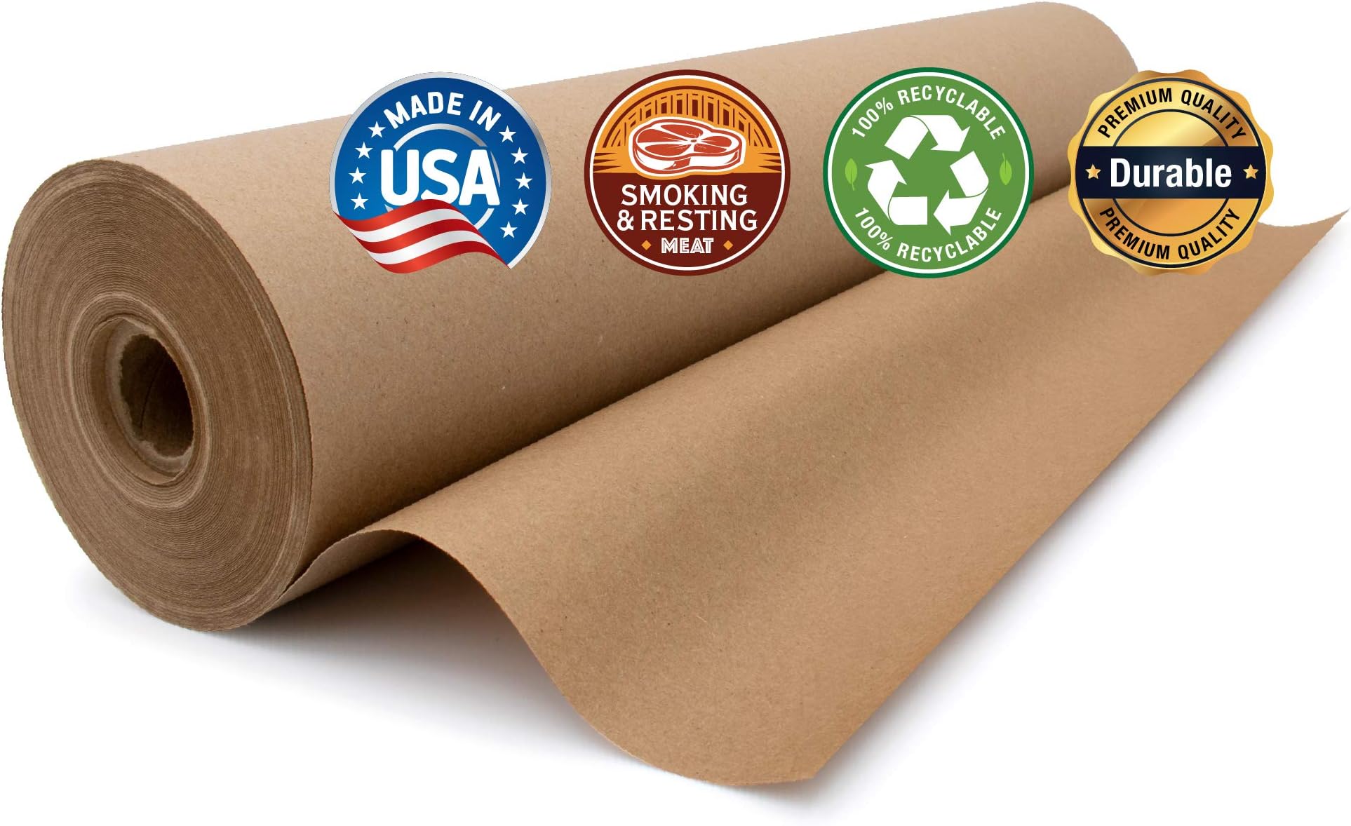 Industrial Grade Paper for Moving & Packing | Shipping, Gift Wrapping, Arts, Crafts & Table Settings | Recycled Kraft Paper Roll | 24 inches x 150 feet | by Paper Pros