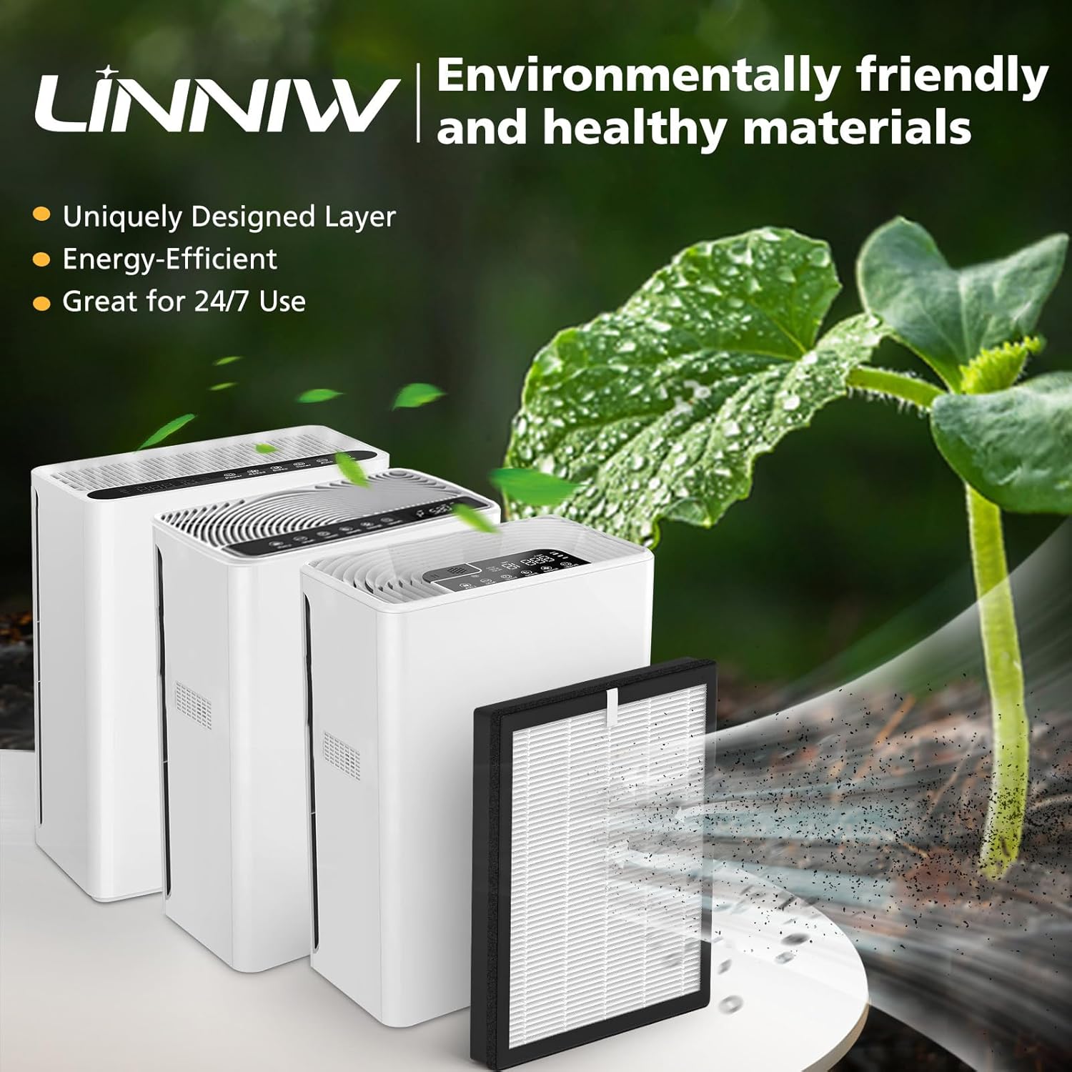 G3 Air Purifier Replacement Filter for AMEIFU, Compatible with AMEIFU G3 Sferf-30 (FXAP2W) For VEWIOR A3 For Tailulu HQZZ-260 3-IN-1 HEPA, 2 Pack - Image 8