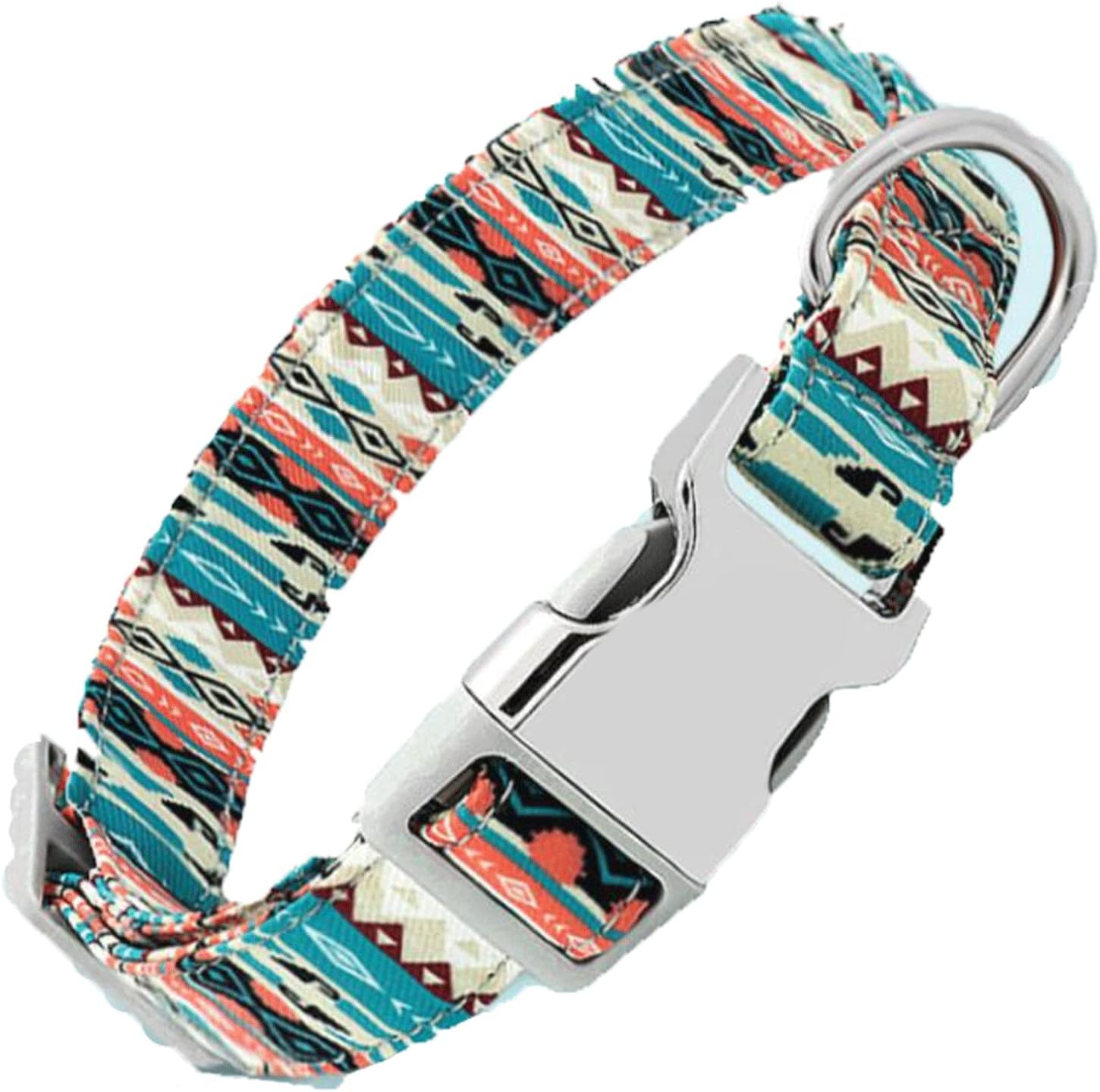 VENBER Puppy collars Personalized Small Medium Large Dog Cat Collar Custom Engraved Name ID Adjustable Nylon Puppy Collars Pug Dogs Collars