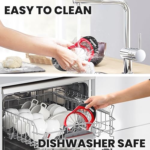 Miniatura 6 de Cortador de manzana grande de 4.72 pulgadas con 12 cuchillas, cortador profesional de manzana, descorazonador de manzana de acero inoxidable,