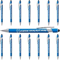 Vista 21 de 10 bolígrafos personalizados a granel, bolígrafo personalizado, bolígrafo grabado con nombre, logotipo, lápiz capacitivo para pantallas táctiles, a