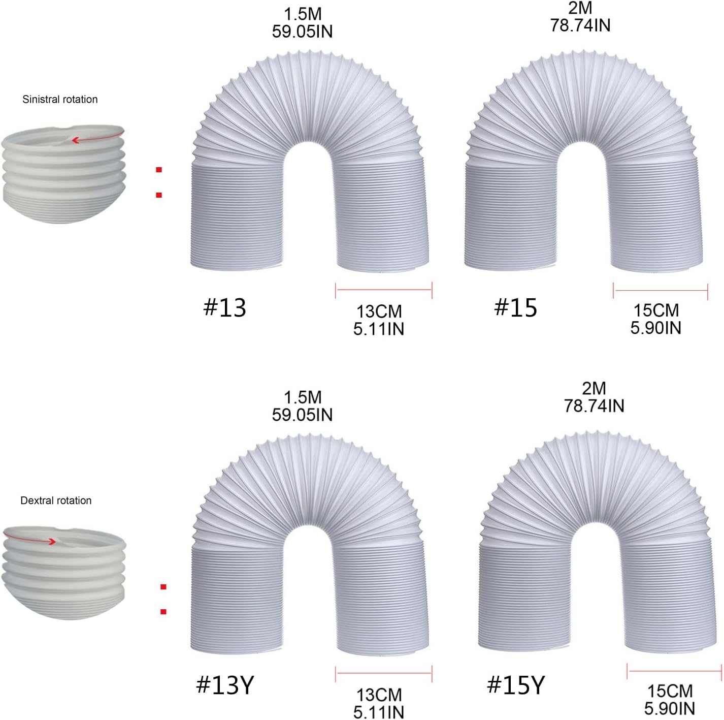 Ventilator Pipe Hoses Air Ventilation Flexible Exhaust Duct Air Vents for Kitchen