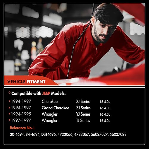 Miniatura 2 de A-Premium Distribuidor de encendido con tapa y rotor compatible con Jeep Grand Cherokee, Cherokee 1994-1997, Wrangler 1994-1995 1997, 4.0L