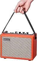 Vista 1 de Amplificador de guitarra acústica/eléctrica, con 3 años de garantía, altavoz Bluetooth portátil de 15 vatios para guitarra acústica/eléctrica