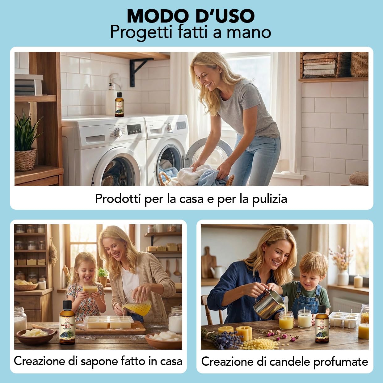 Olio Essenziale di Pino Svizzero 100 ml - Pinus Cembra - Svizzera - 100% Puro & Naturale - Aroma di Conifere - Olio Essenziale di Pino Cembro per Diffusori - Aromaterapia