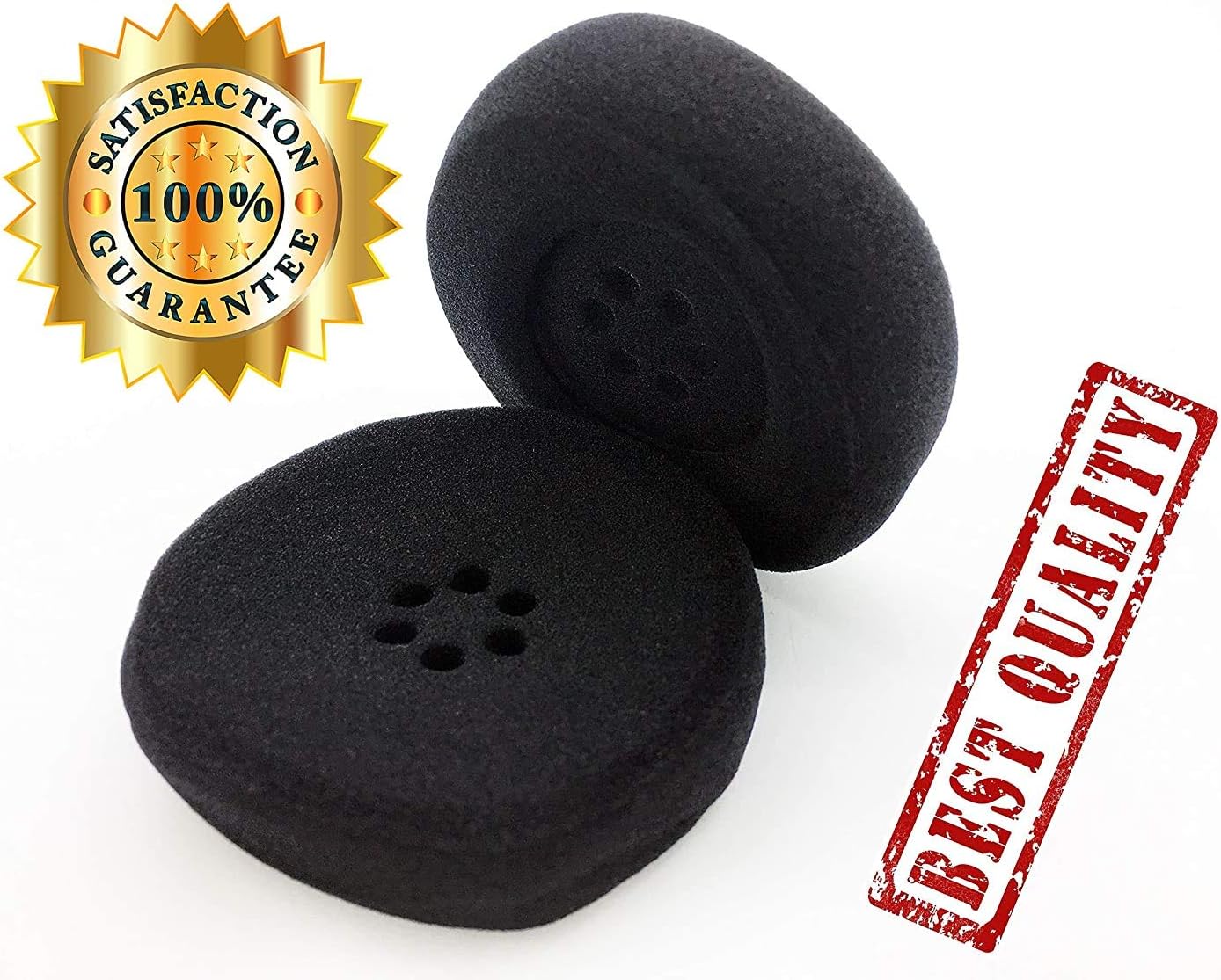 Premium Earpads Sponge Foam Ear Cushion Repair Parts for Plantronics SupraPlus CS351 CS351N CS361N CS510 CS520 W710 W720 WO300 WO350 71781-01 Wireless Headset (5 Pair)
