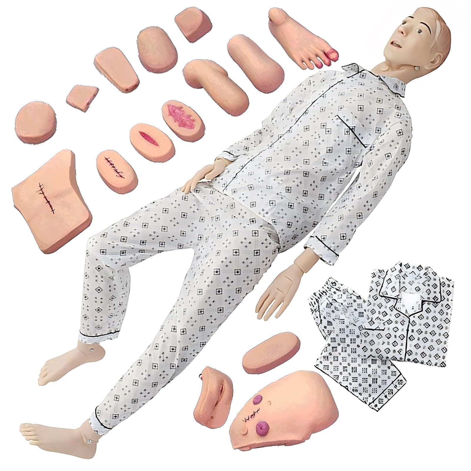 Patientenpflege-Männchen-Training, anatomisches menschliches Modell-Training, CPR-Simulator Basic, Ganzkörper-Trainings-Mannequin, für Studenten, die in der Krankenpflegeausbildung unterrichten.