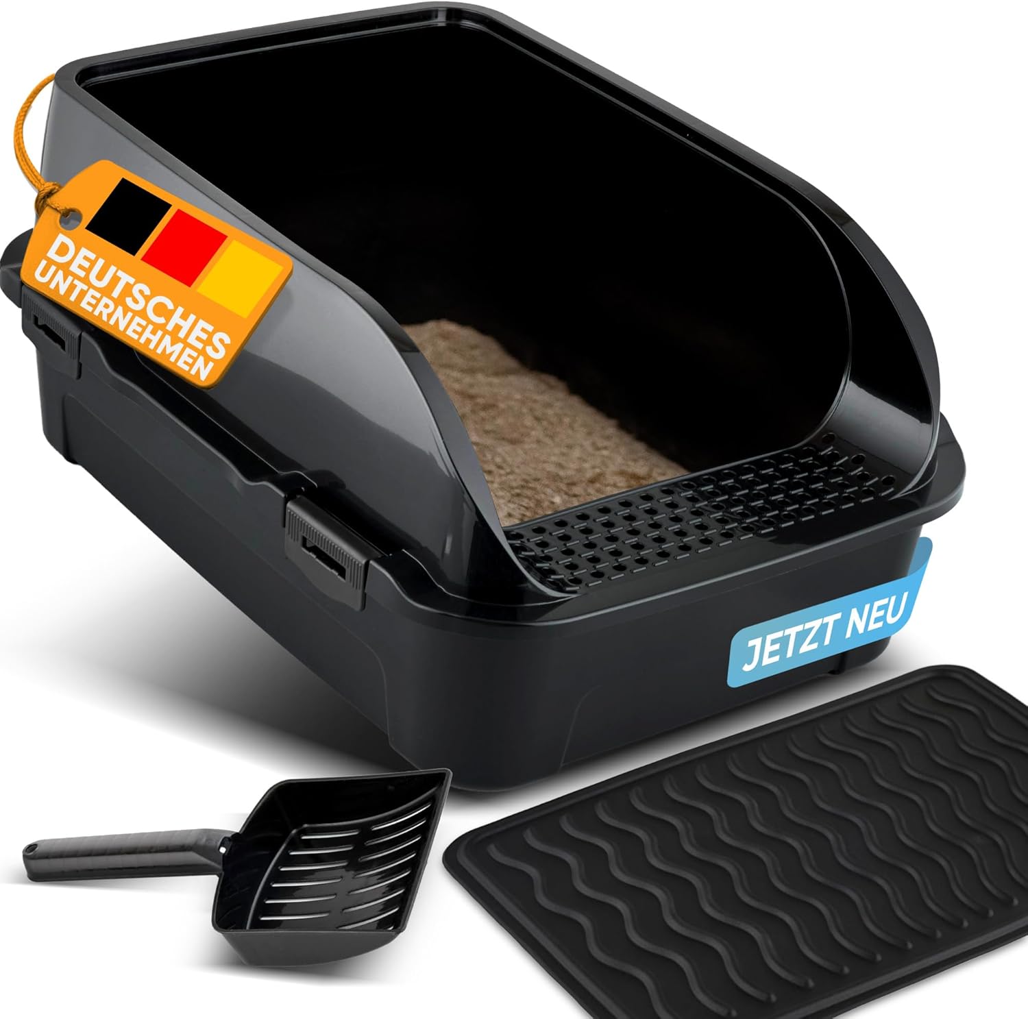 CROPLAS Katzentoilette offen, hoher Rand, Katzentoilette ohne Deckel, große offene Katzentoilette offen, mit Katzenklo-Matte & Katzenklo-Schaufel, Katzentoilette, Katzentoilette, Katzentoilette, Katzentoilette CROPLAS Katzentoilette offen, hoher Rand, Katzentoilette ohne Deckel, große offene Katzentoilette offen, mit Katzenklo-Matte & Katzenklo-Schaufel, Katzentoilette, Katzentoilette, Katzentoilette, Katzentoilette