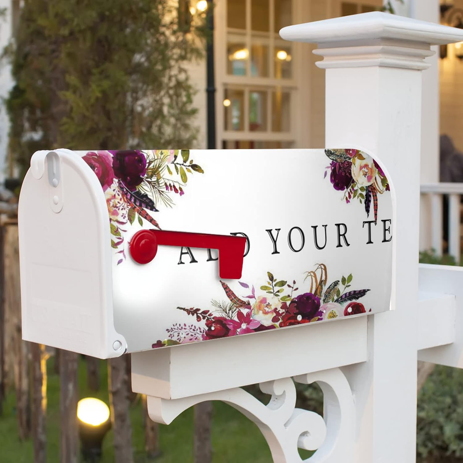 Mailbox Covers Magnetic Personalized Mailbox Wraps Custom Decor Print Mailbox Cover Mail Box Covering Magnetic 25inch X 21inch