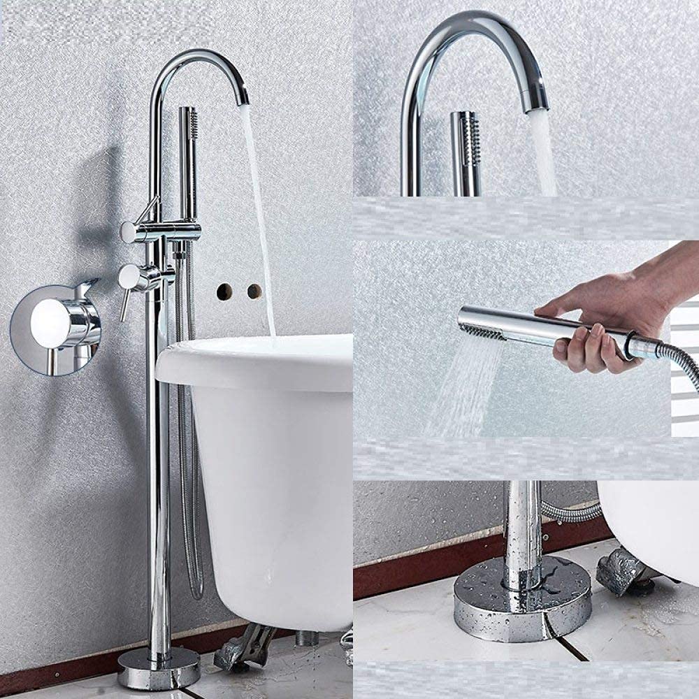 Robinet de baignoire noir de haute qualité finition dorée brossée