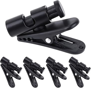 5 Pack Headphone Clips Headset Cable Clips for Earphone Wire Clips Cable Cord Clamp Hooks Collar Clamp Clothing Clips Earphone Winder Earbud Cable Clip Clamp Hooks, Fixing 2-4mm Headphone Wire
