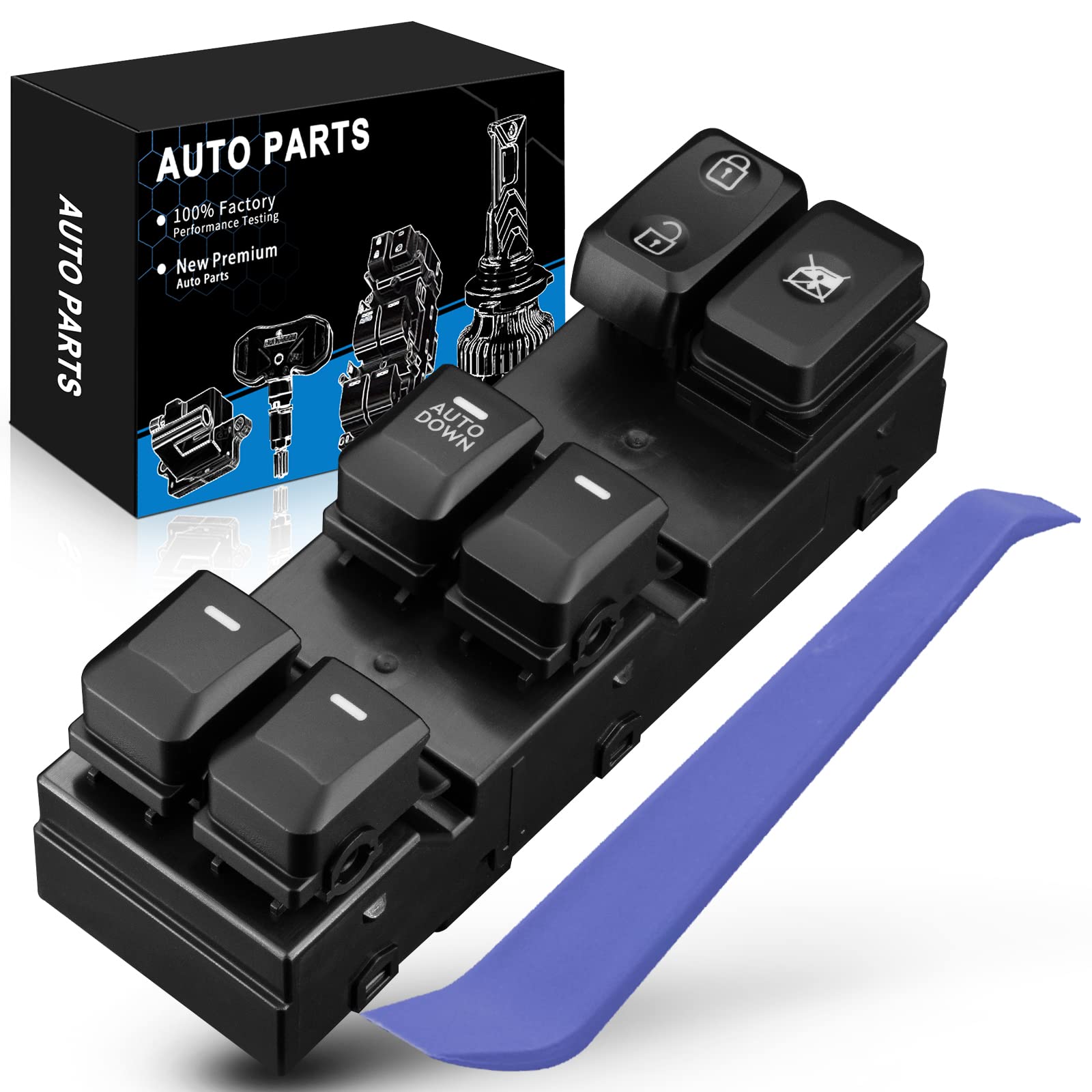 SZKAIDAG Upgraded Power Window Switch Front Left Driver Side Control Switch 93570-3W000 Fits for:-Kia for:-Sportage 2014 2015 2016 14 15 16, OE