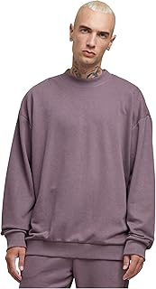 Urban Classics Men\'s Tb6663-light Terry Crew Sweater, Fadedpurple, L
