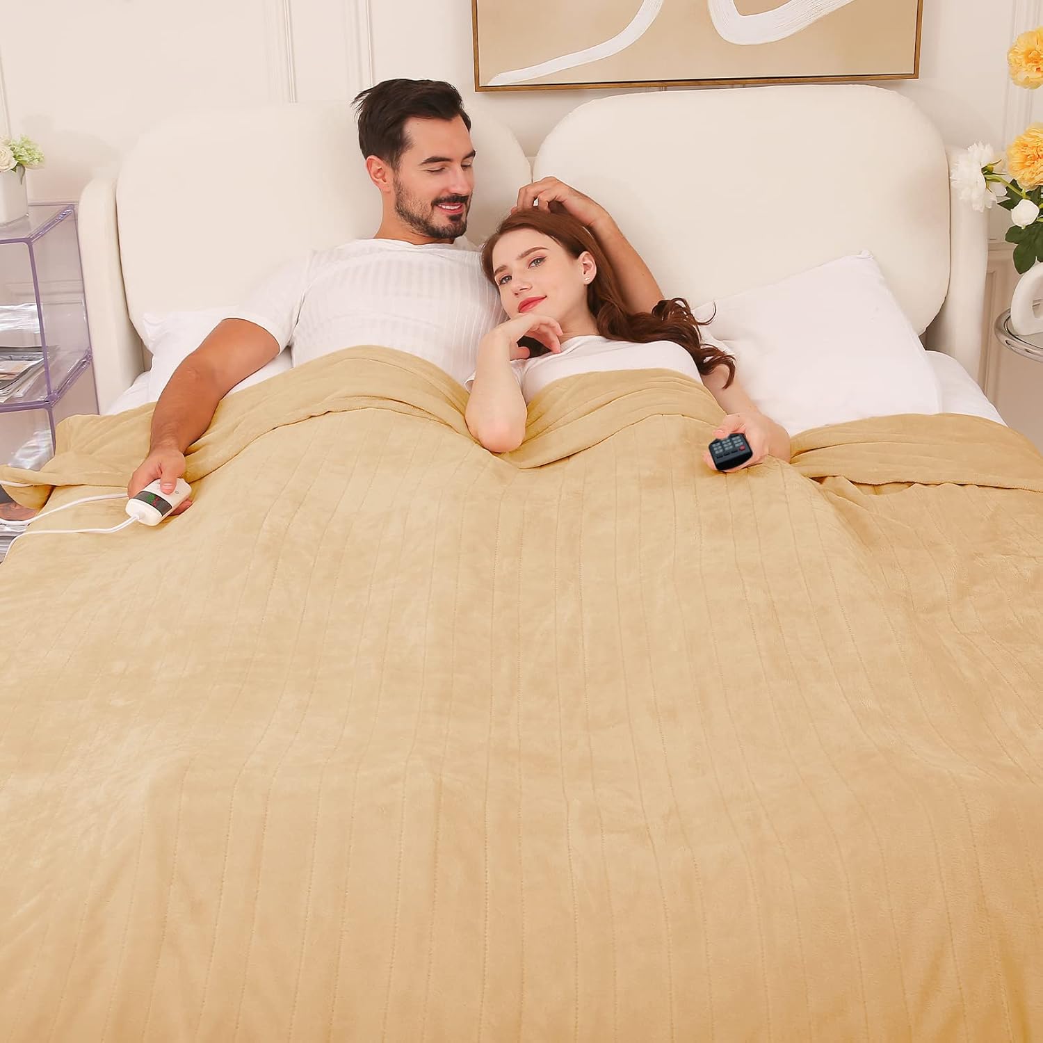 greenoak Heated Electric Blanket Twin Size 62”×84” for Home