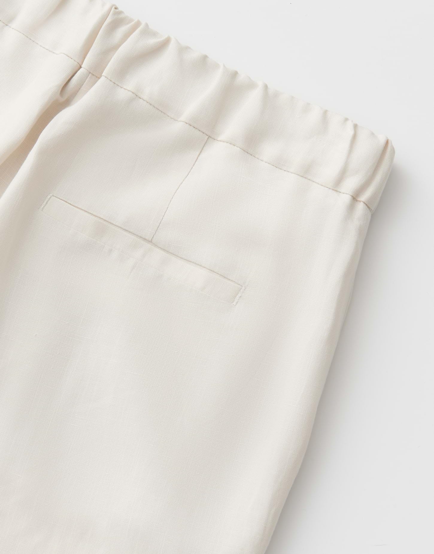 someday Damen Culotte | CELINO Cropped Linen Culotte aus Viskose Leinen Mix