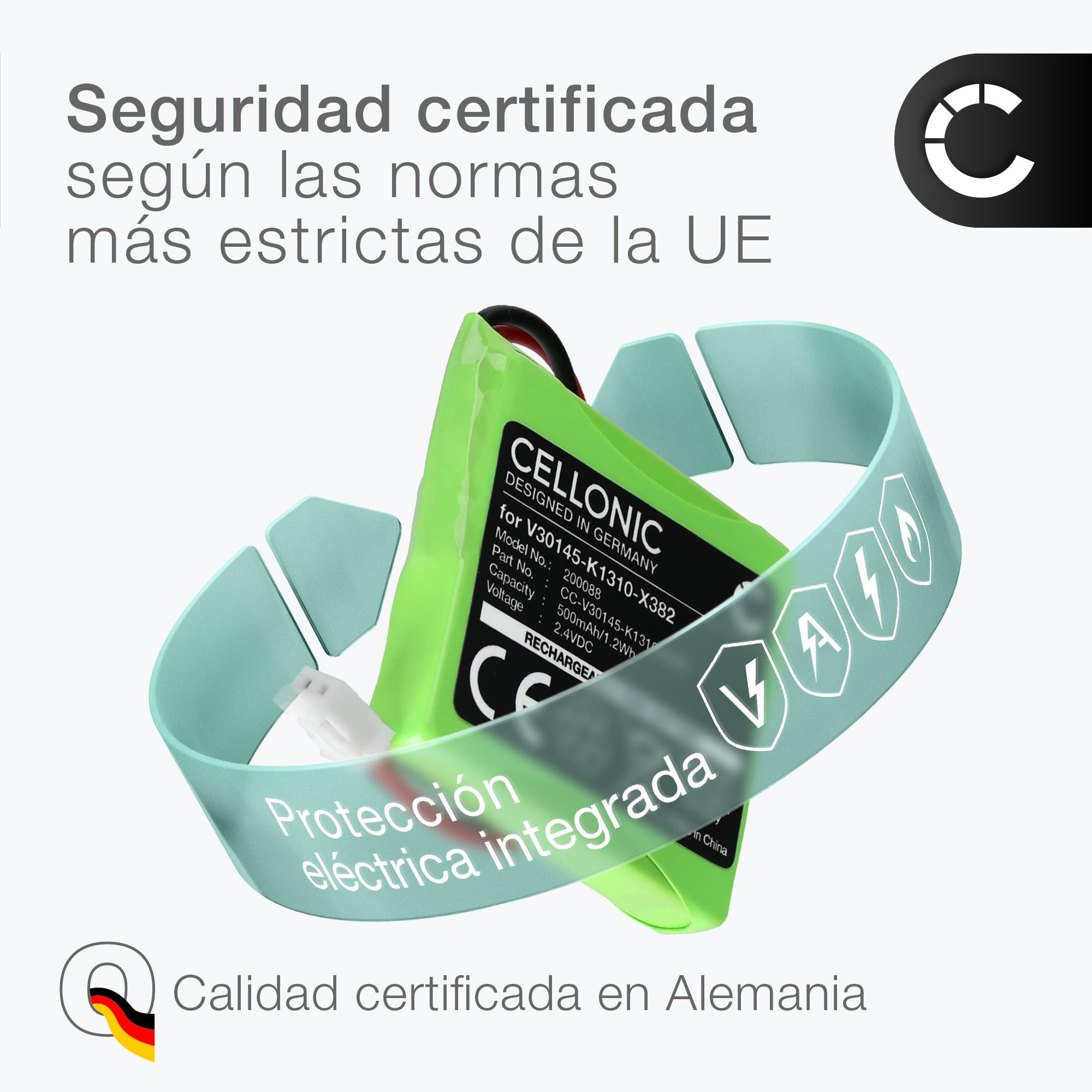 Batería 500mAh Compatible Con Swisscom Aton CL-102, Top S329 Y Siemens Gigaset E40, E45, E450, E455