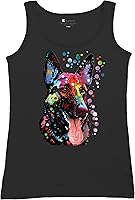 Vista 5 de Tee Hunt Dean Russo - Camiseta sin mangas para mujer, diseño de pastor alemán