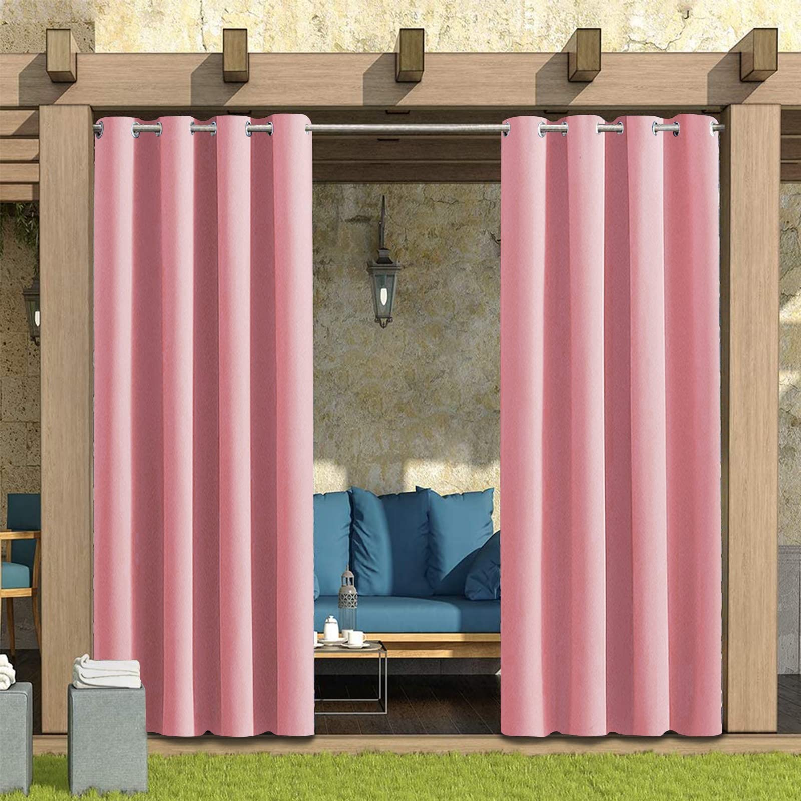 Tende oscuranti impermeabili termiche isolanti per esterni, per camera da letto, patio, veranda, pergola, extra larga e antivento, 1 pannello