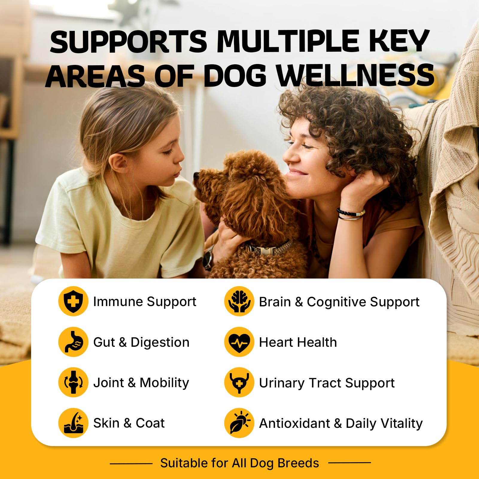 Turkey Tail Mushroom for Dogs 200 Count - Dog Multivitamin & Mushroom Chews — Amazon image 2