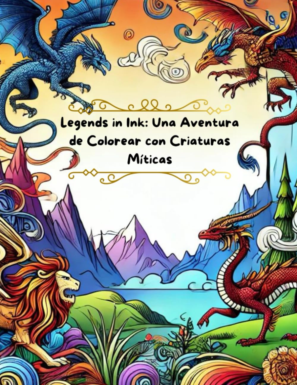 Legends in Ink: Una Aventura de Colorear con Criaturas Míticas