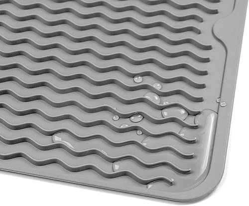 Miniatura 7 de Silicone Dish Drying Mat for Multiple Usage,Easy clean,Eco-friendly,Heat-resistant Silicone Mat for Kitchen Counter or Sink,Refrigerator or Drawer