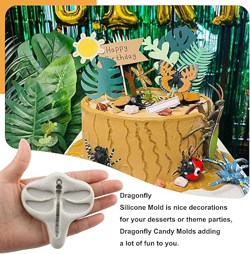 Miniatura 3 de Sijiangmold Libélula - Moldes de silicona para decoración de pasteles decoración de cupcakes chocolate caramelo resina polimérica arcilla polimérica