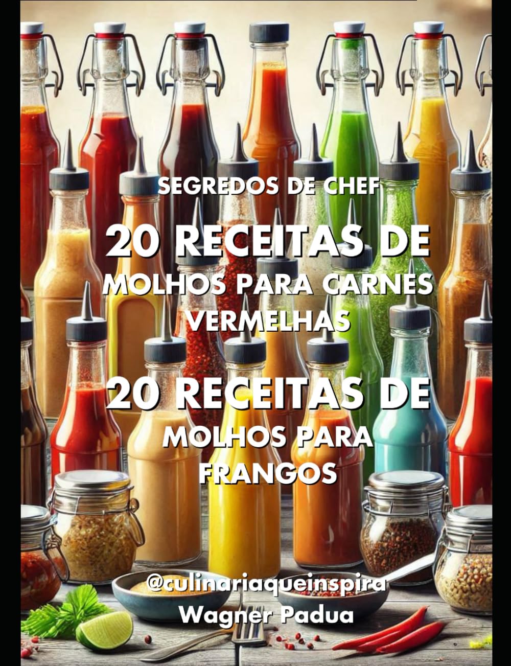 Segredos de chef - 20 receitas de Molhos para carnes vermelhas & 20 receitas de Molhos para frangos (Portuguese Edition)