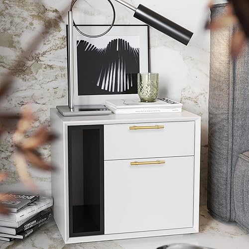 Miniatura 6 de Rergy Paquete de 10 tiradores dorados para gabinetes de cocina, manijas de latón cepillado, tiradores de cajones dorados cepillados, herrajes para