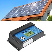 Vista 7 de Flbirret 12V 24V Solar Charge Controller USB PWM Photovoltaic Solar Panel Charge Regulator with LCD Display - Efficient and Reliable Solar Energy