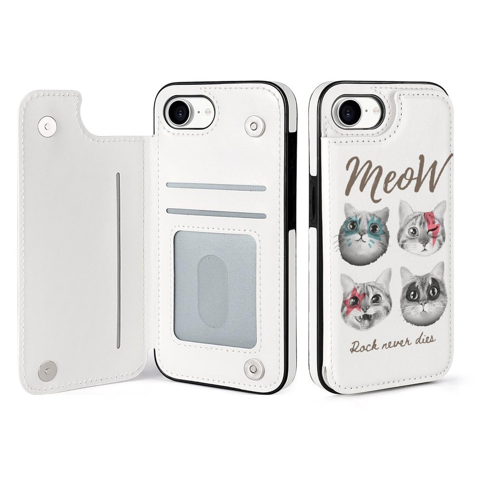 Amazon.co.jp: IPhone16E ケース 手帳型 おもしろ 猫 猫柄 面白い ねこ