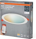 OSRAM Smart+ Matter Over WiFi Orbis Slim Downlight 225 mm, with Integrated Controller, TW and Dimmable, White Plastic, IP20 Protection for Indoor Use - 2