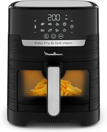 Moulinex Friggitrice ad Aria, 4.2 Litri, Easy Fry & Grill Vision, Friggitrice...