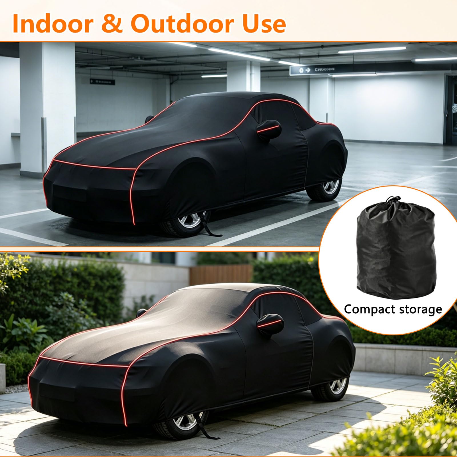 Funda de coche para BMW Z3, impermeable, transpirable, cobertura completa, con tiras reflectantes, para uso en exteriores, impermeable, a prueba de nieve, polvo y resistente a los rayos UV, protección