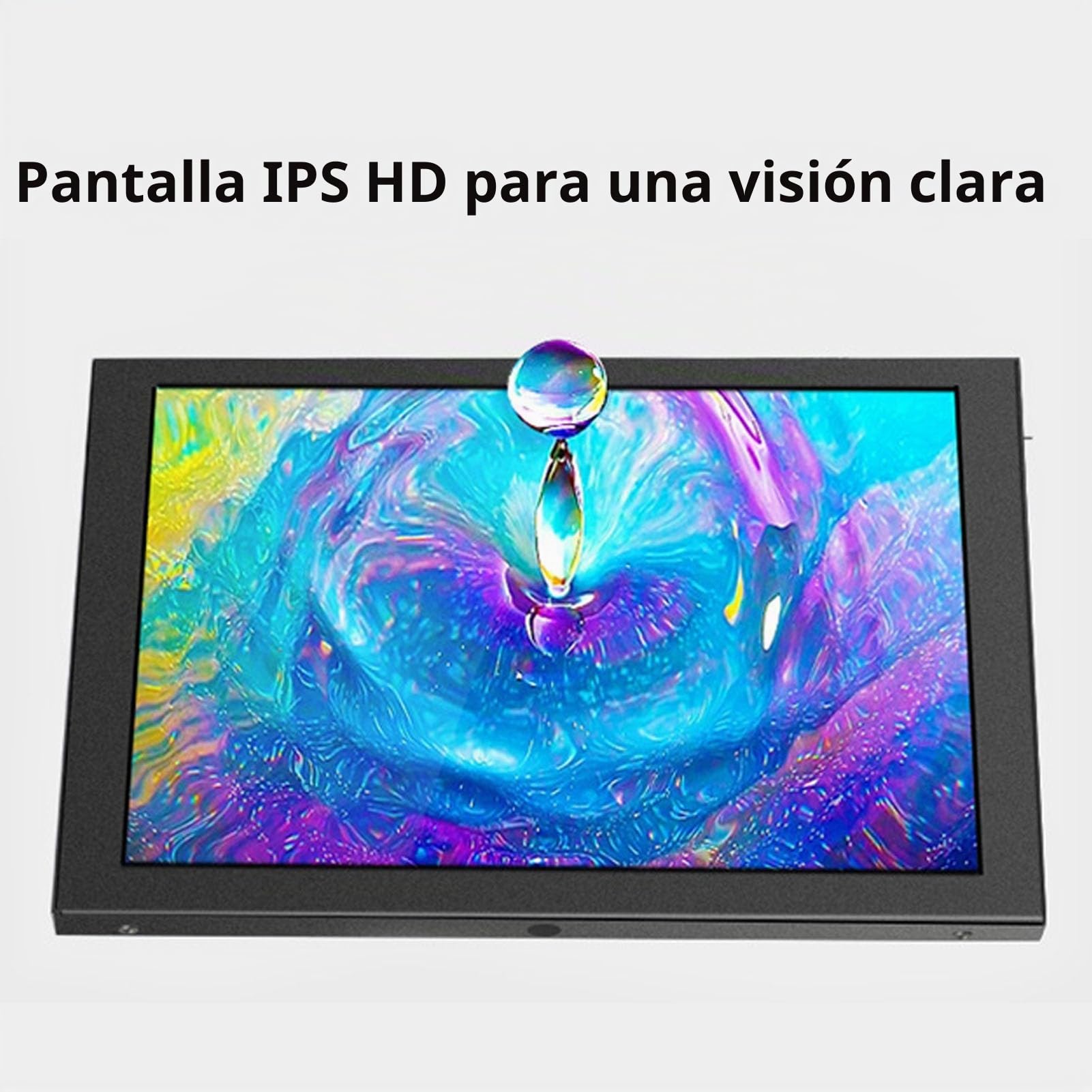 SIXRUN 10 Pulgadas IPS Monitor Portátil, 1024x600 Pantalla HD Multimedia con Altavoces Integrados, para Laptop PC Dispositivos de Juegos