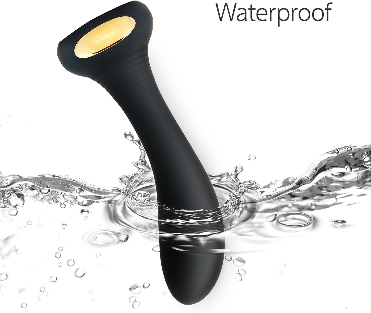 Upgraded Vibrating G-spot Vibrator - Rechargeable & Waterproof - Body Safe Silicone & Colorful Lights - 7 Stimulation Modes Vibrator - for Women, Men, Couples