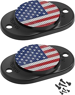 GMW Gun Magnet [2-Pack] | 30 lbs. Rating Magnetic Gun Mount | HQ Rubber Coated Gun Magnet Buckler Series for Car, Truck, Desks, Safes, and Walls | Indoor Gun Racks| Concealed Gun Holder for Handgun