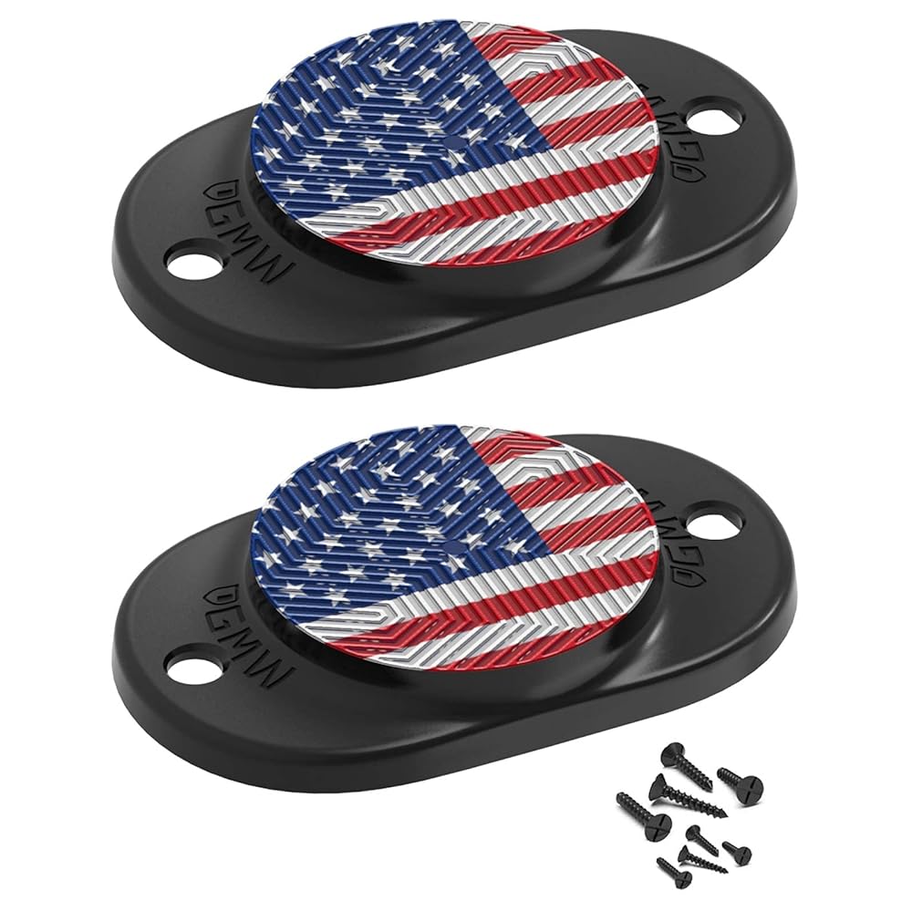 GMW Gun Magnet [2-Pack] | 30 lbs. Rating Magnetic Gun Mount | HQ Rubber Coated Gun Magnet Buckler Series for Car, Truck, Desks, Safes, and Walls | Indoor Gun Racks| Concealed Gun Holder for Handgun