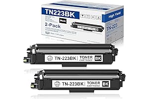 TN223 Black Toner Compatible TN-223BK for Brother HL-L3210CW MFC-L3710CW (2 Pack)