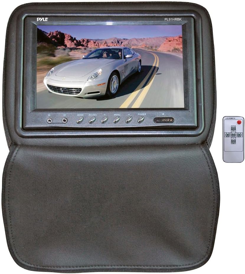 Pyle PL91HRBK Adjustable Headrests w/ BuiltIn 9'' TFT/LCD