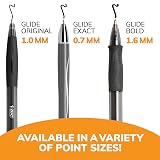 BIC Glide Blue Retractable Ballpoint Pens, Medium Point, 12-Count Pack – view 5