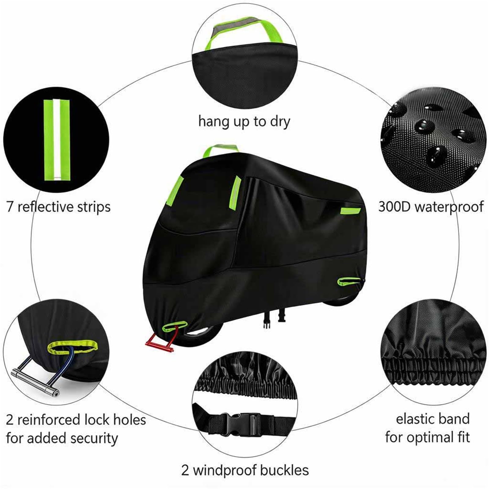 Housse De Protection Imperméable pour Moto Scooter pour Buell XB9 R XB12 XT XB9S XB12S XB12Scg Ulysses 1125CR 1125R Contre La Pluie