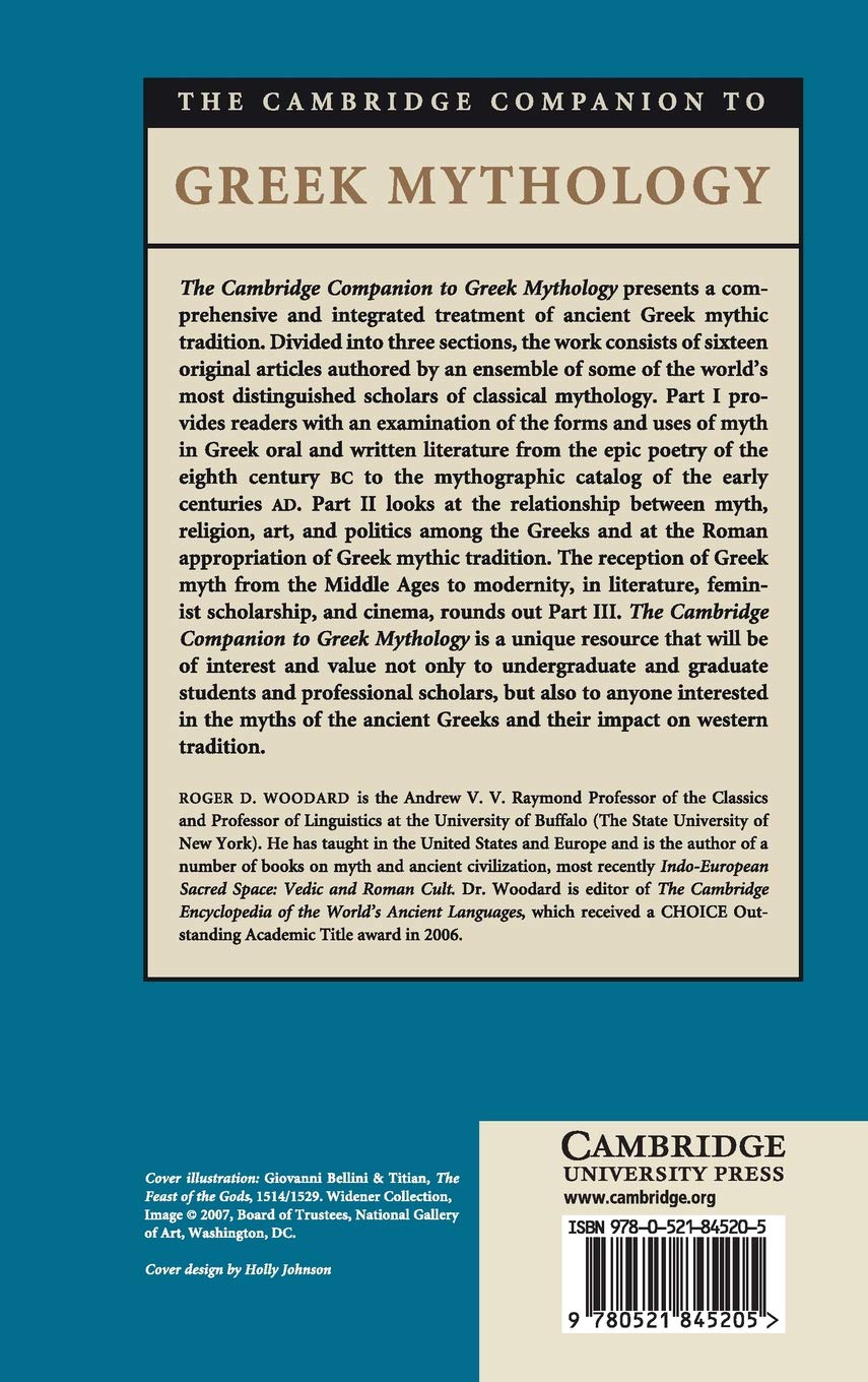 The Cambridge Companion to Greek Mythology