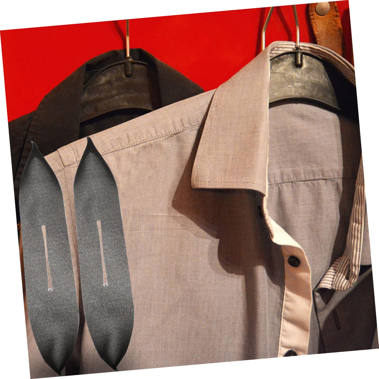 Housoutil 250 Pcs Hanger Sponge Cover Anti-slip Hanger Cover Hangers Garment Protector Hangers Non Slip Foam Strips Velvet Simple Sponge Cover Hangers Space Saving Pole Protective Strip Suit