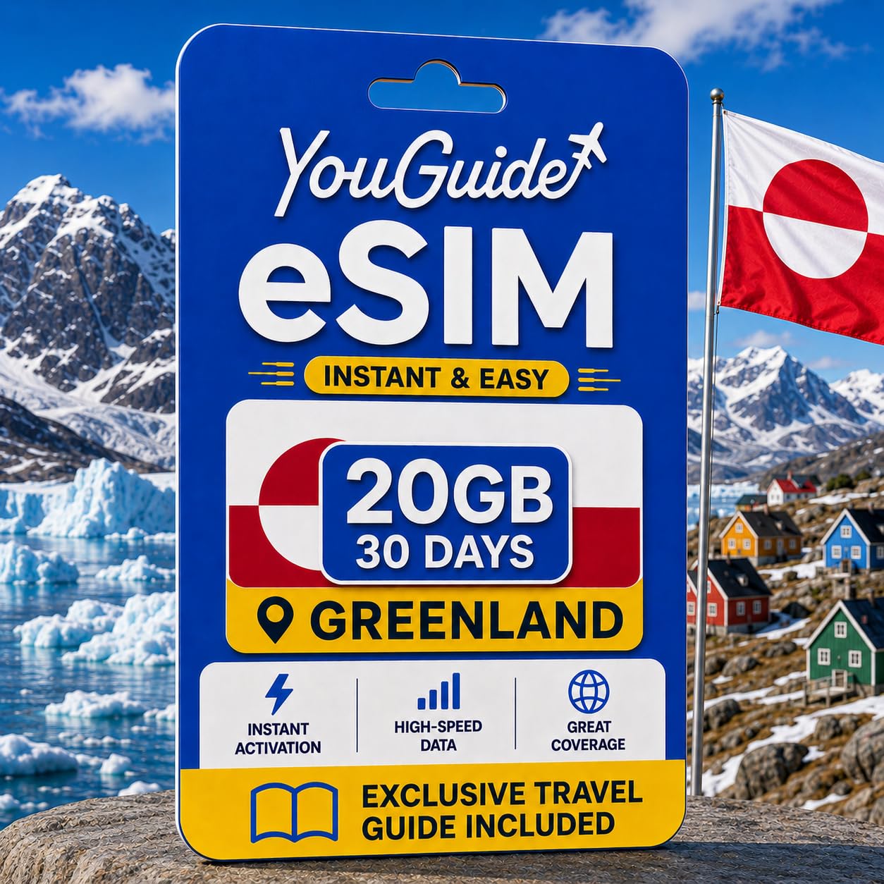Groenlandia eSIM 20GB 30Days