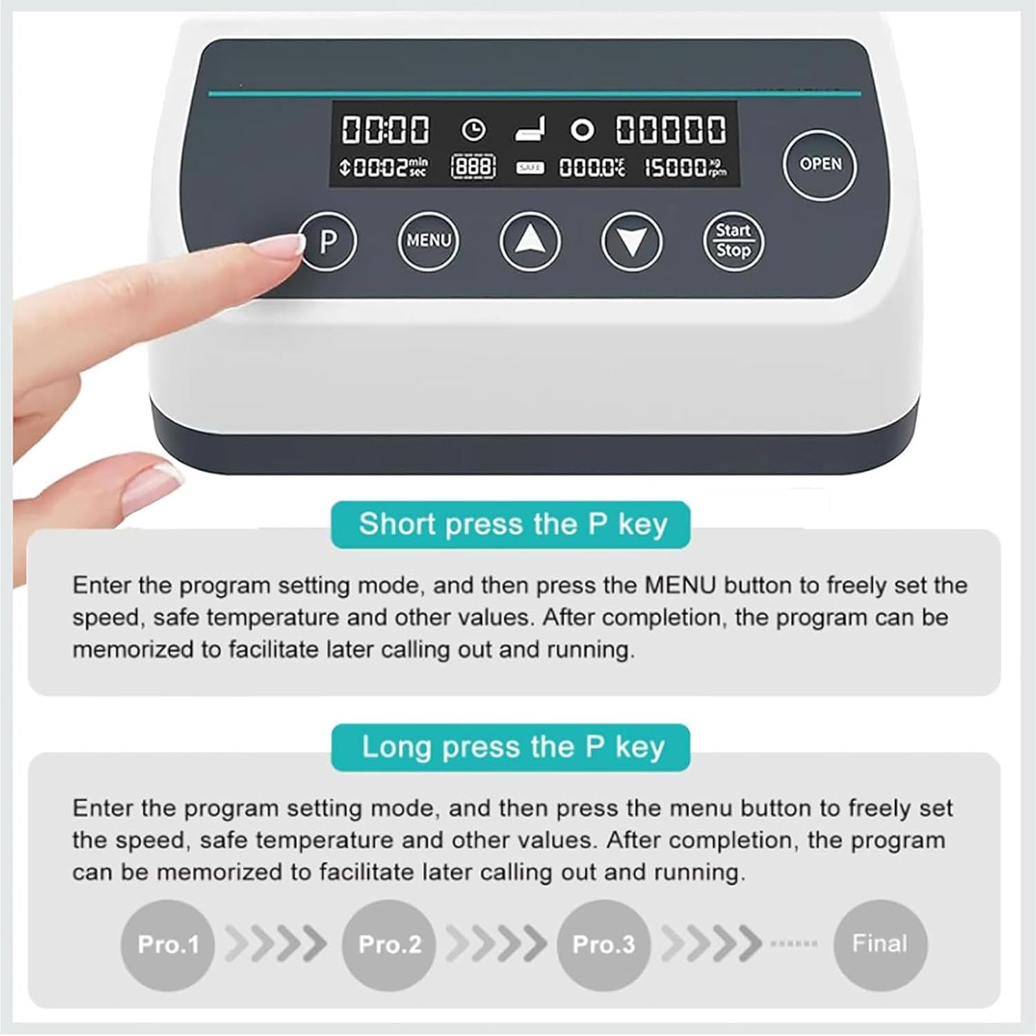 High-Speed Microcentrifuge,Lab Electric Centrifuge,Capillary Centrifuge,Adjustable Speed/Timing with Memory and Timing Functions for Sample Separation and Qualitative Analysis,D