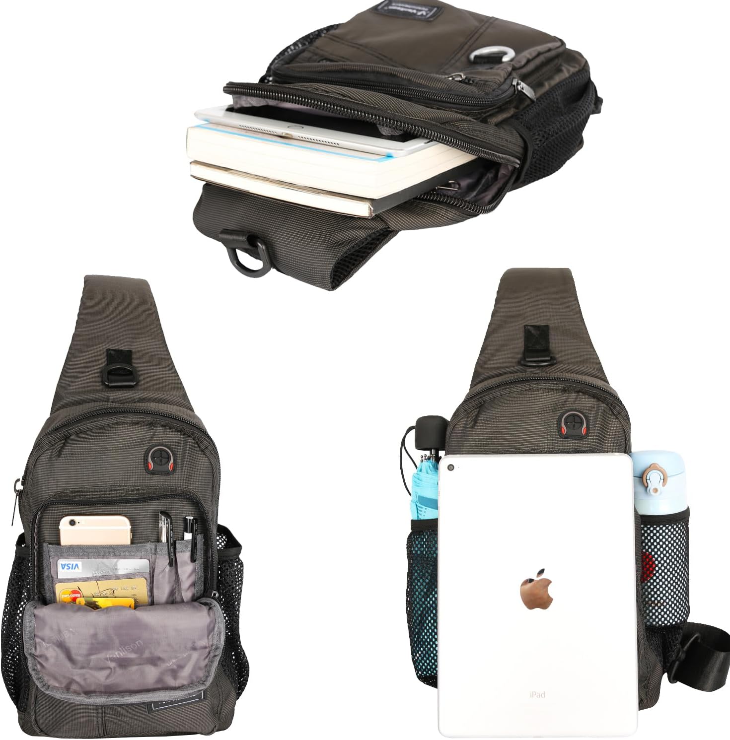 Medium Crossbody Sling Bag Backpack for Men & Women - Image 3